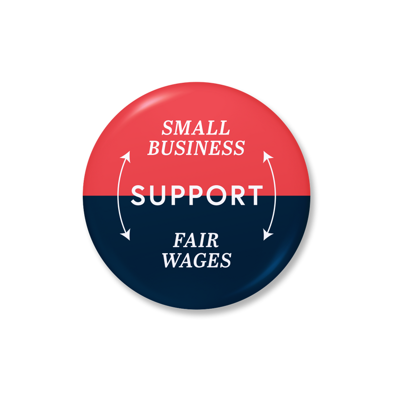 Small Business / Fair Wages Button