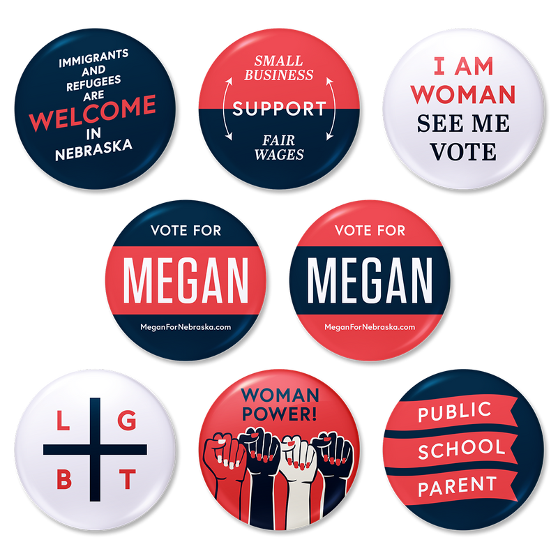 Campaign Button 8-Pack